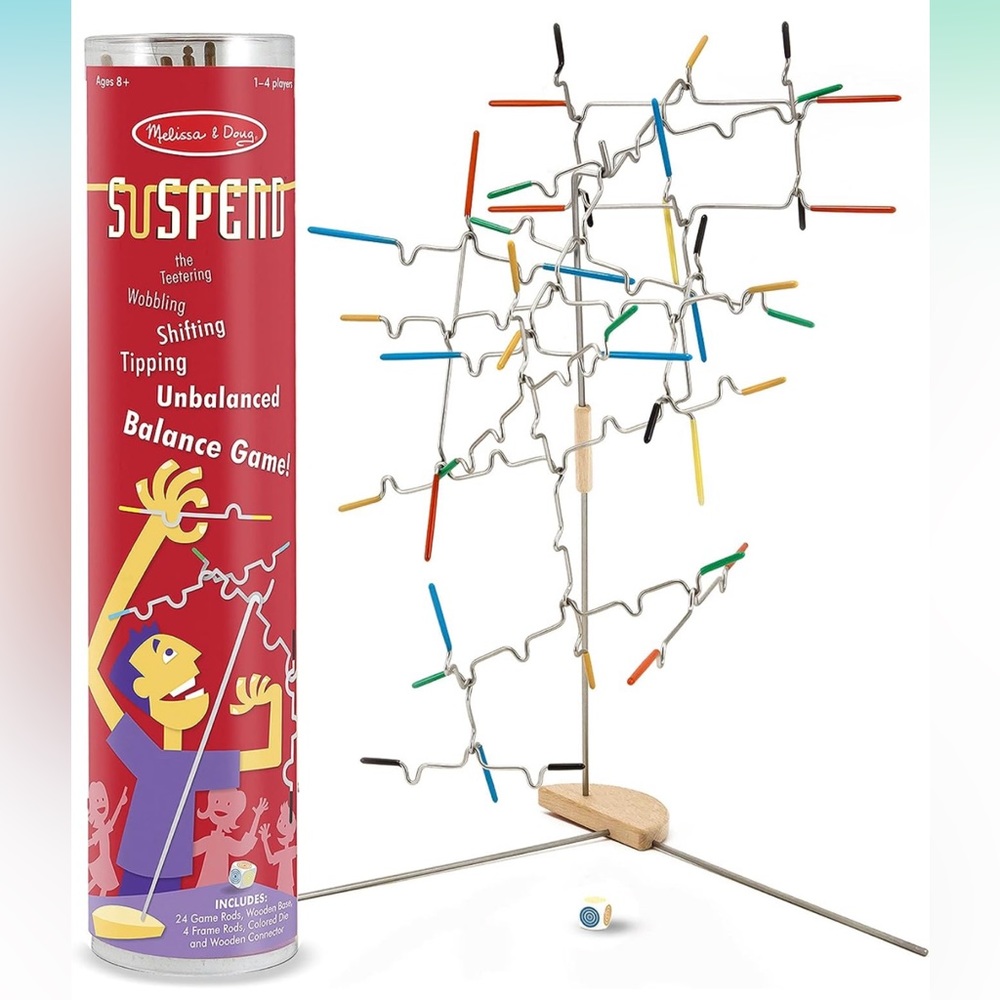 Melissa & Doug Suspend Family Game (31 pcs) Wire Balance Game, For Kids Ages 8+